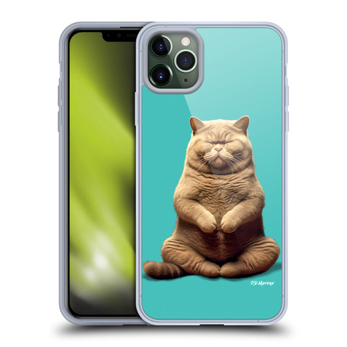 P.D. Moreno Furry Fun Artwork Sitting Cat Soft Gel Case for Apple iPhone 11 Pro Max
