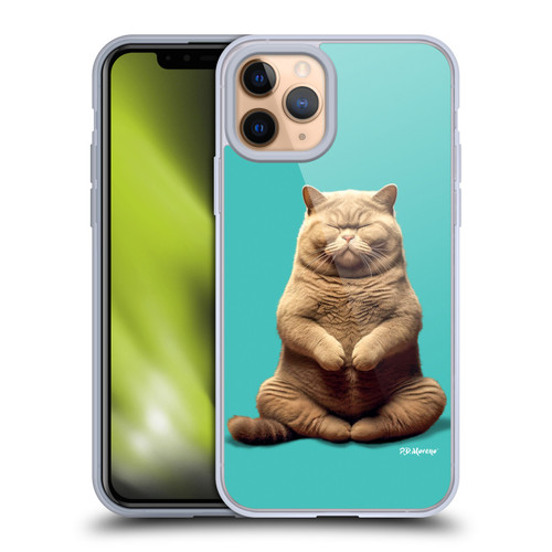 P.D. Moreno Furry Fun Artwork Sitting Cat Soft Gel Case for Apple iPhone 11 Pro