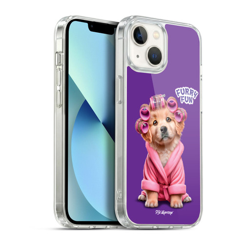 P.D. Moreno Furry Fun Artwork Puppy Soft Gel Case for Apple iPhone 13
