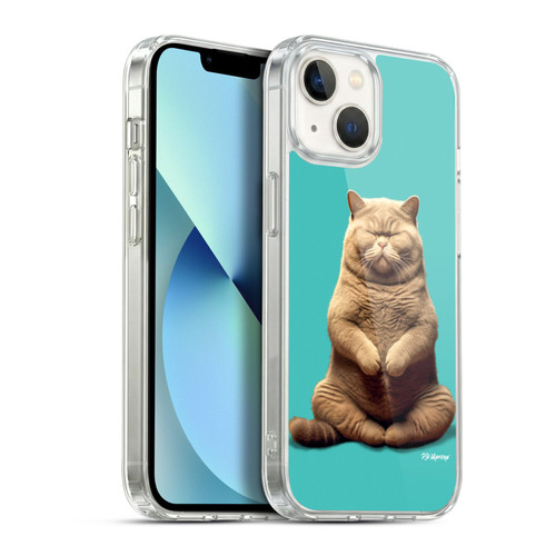 P.D. Moreno Furry Fun Artwork Sitting Cat Soft Gel Case for Apple iPhone 13
