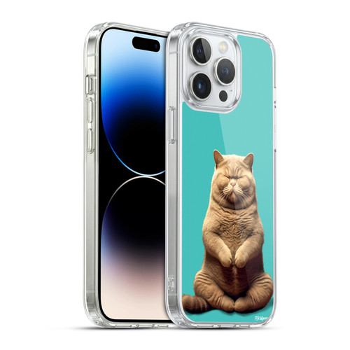 P.D. Moreno Furry Fun Artwork Sitting Cat Soft Gel Case for Apple iPhone 14 Pro Max & MagSafe
