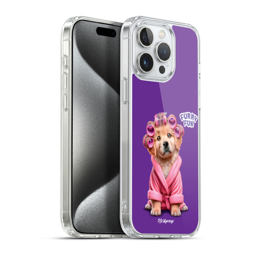 P.D. Moreno Furry Fun Artwork Puppy Soft Gel Case for Apple iPhone 15 Pro Max & MagSafe
