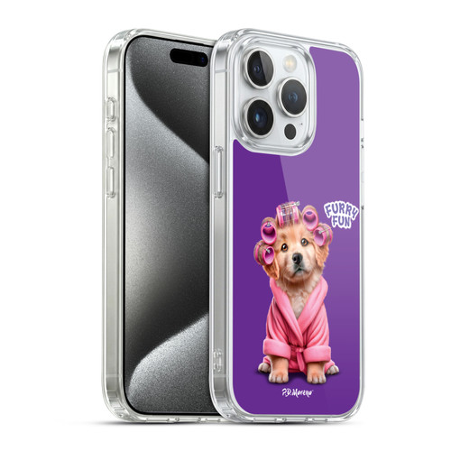 P.D. Moreno Furry Fun Artwork Puppy Soft Gel Case for Apple iPhone 15 Pro & MagSafe