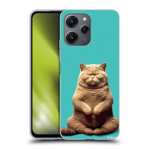 P.D. Moreno Furry Fun Artwork Sitting Cat Soft Gel Case for Xiaomi Redmi 12