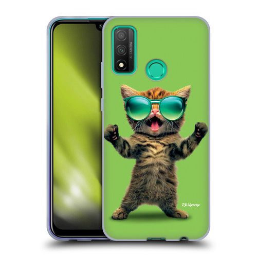 P.D. Moreno Furry Fun Artwork Cat Sunglasses Soft Gel Case for Huawei P Smart (2020)