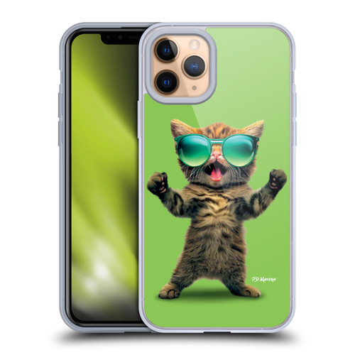 P.D. Moreno Furry Fun Artwork Cat Sunglasses Soft Gel Case for Apple iPhone 11 Pro