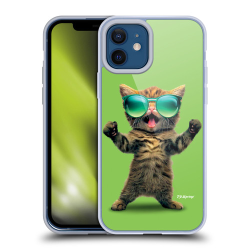 P.D. Moreno Furry Fun Artwork Cat Sunglasses Soft Gel Case for Apple iPhone 12 / iPhone 12 Pro