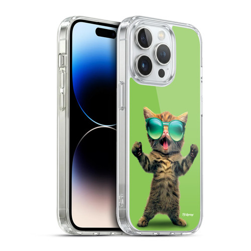 P.D. Moreno Furry Fun Artwork Cat Sunglasses Soft Gel Case for Apple iPhone 13 Pro & MagSafe