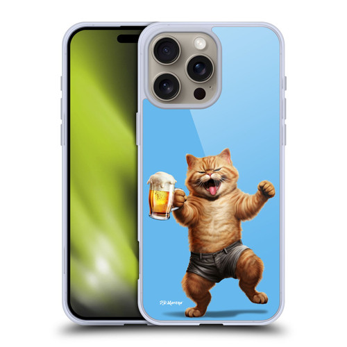 P.D. Moreno Furry Fun Artwork Cat Beer Soft Gel Case for Apple iPhone 16 Pro Max