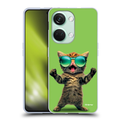 P.D. Moreno Furry Fun Artwork Cat Sunglasses Soft Gel Case for OnePlus Nord 3 5G