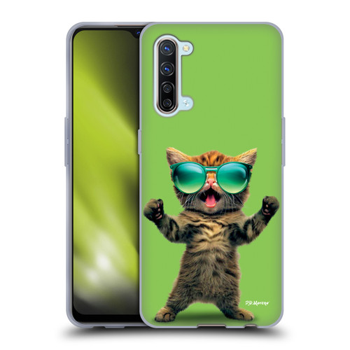 P.D. Moreno Furry Fun Artwork Cat Sunglasses Soft Gel Case for OPPO Find X2 Lite 5G