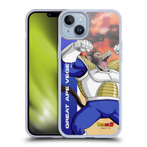 Dragon Ball Z Saiyan Arc Characters Great Ape Vegeta Soft Gel Case for Apple iPhone 14 Plus