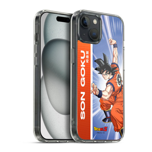 Dragon Ball Z Saiyan Arc Characters Son Goku Soft Gel Case for Apple iPhone 15 Plus & MagSafe