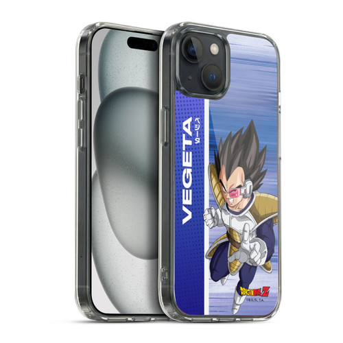 Dragon Ball Z Saiyan Arc Characters Vegeta Soft Gel Case for Apple iPhone 15 Plus & MagSafe