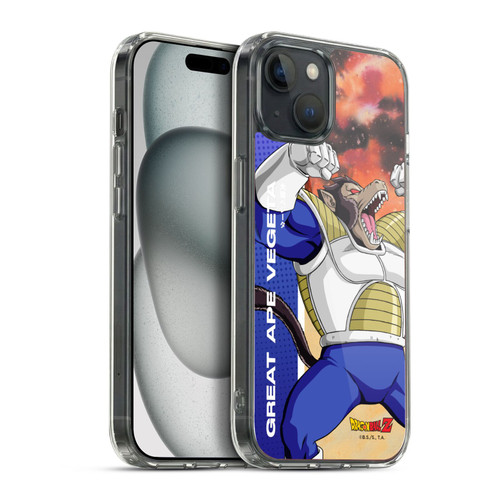 Dragon Ball Z Saiyan Arc Characters Great Ape Vegeta Soft Gel Case for Apple iPhone 15 Plus & MagSafe