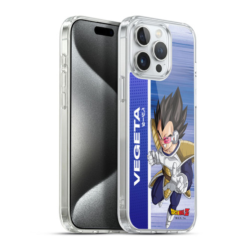 Dragon Ball Z Saiyan Arc Characters Vegeta Soft Gel Case for Apple iPhone 15 Pro Max & MagSafe