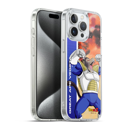 Dragon Ball Z Saiyan Arc Characters Great Ape Vegeta Soft Gel Case for Apple iPhone 15 Pro Max & MagSafe