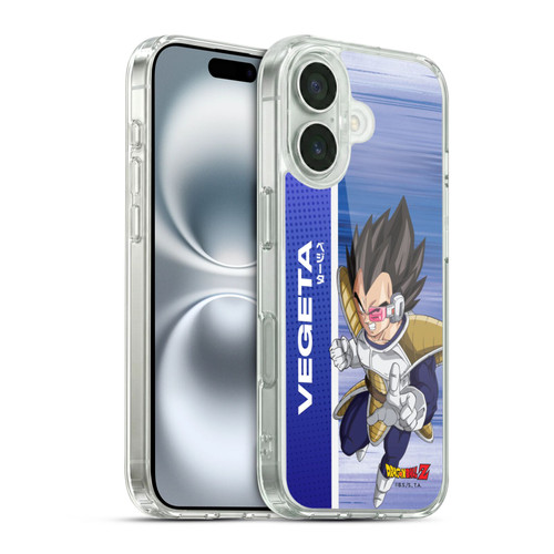 Dragon Ball Z Saiyan Arc Characters Vegeta Soft Gel Case for Apple iPhone 16 & MagSafe
