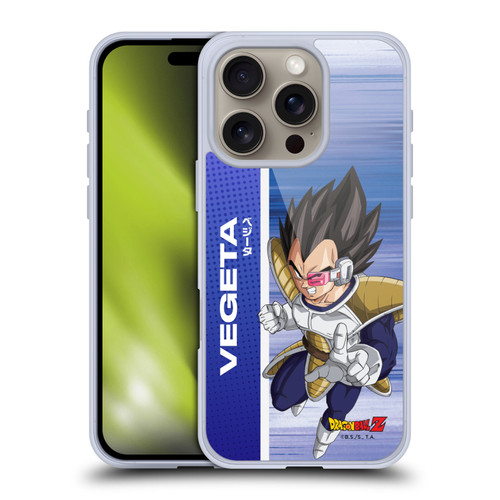 Dragon Ball Z Saiyan Arc Characters Vegeta Soft Gel Case for Apple iPhone 16 Pro