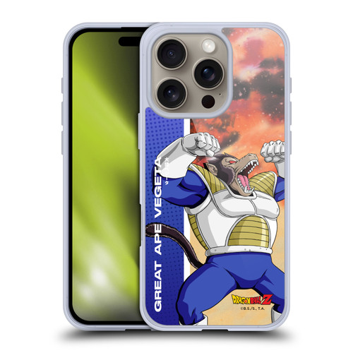 Dragon Ball Z Saiyan Arc Characters Great Ape Vegeta Soft Gel Case for Apple iPhone 16 Pro