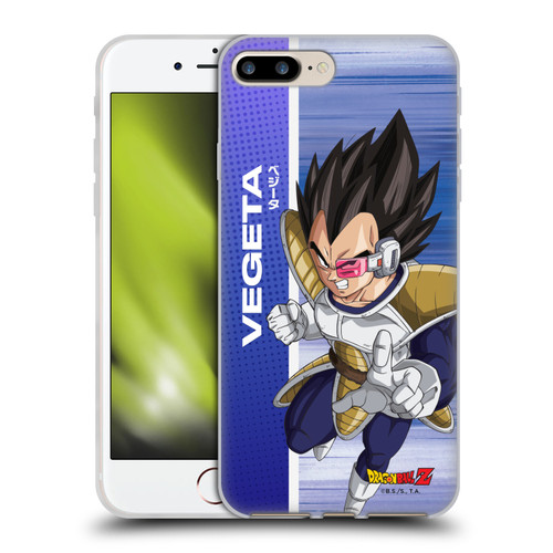 Dragon Ball Z Saiyan Arc Characters Vegeta Soft Gel Case for Apple iPhone 7 Plus / iPhone 8 Plus