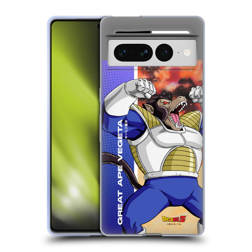 Dragon Ball Z Saiyan Arc Characters Great Ape Vegeta Soft Gel Case for Google Pixel 7 Pro
