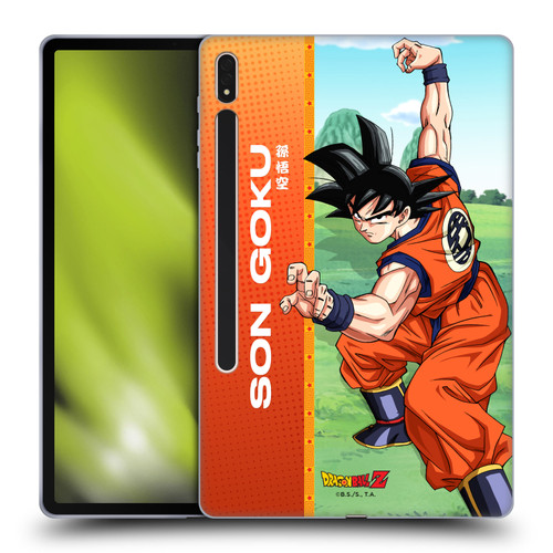 Dragon Ball Z Saiyan Arc Characters Son Goku Soft Gel Case for Samsung Galaxy Tab S8 Plus