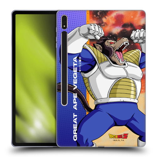 Dragon Ball Z Saiyan Arc Characters Great Ape Vegeta Soft Gel Case for Samsung Galaxy Tab S8 Plus