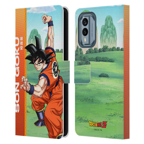Dragon Ball Z Saiyan Arc Characters Son Goku Leather Book Wallet Case Cover For Nokia X30