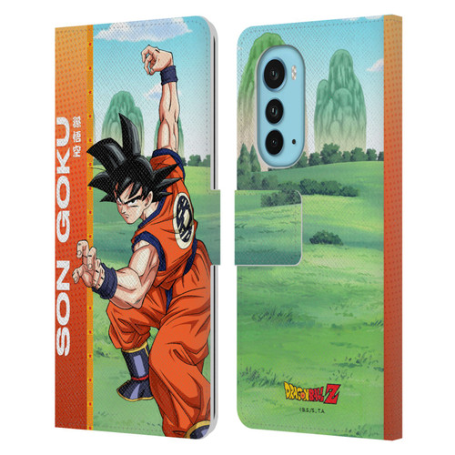Dragon Ball Z Saiyan Arc Characters Son Goku Leather Book Wallet Case Cover For Motorola Edge (2022)