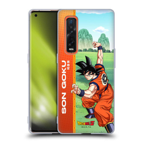 Dragon Ball Z Saiyan Arc Characters Son Goku Soft Gel Case for OPPO Find X2 Pro 5G
