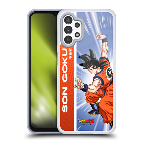 Dragon Ball Z Saiyan Arc Characters Son Goku Soft Gel Case for Samsung Galaxy A13 (2022)