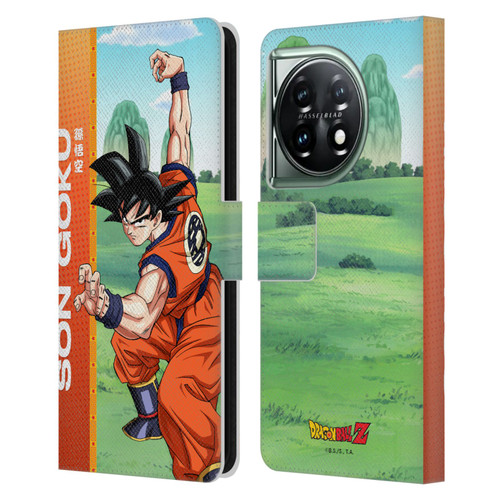 Dragon Ball Z Saiyan Arc Characters Son Goku Leather Book Wallet Case Cover For OnePlus 11 5G