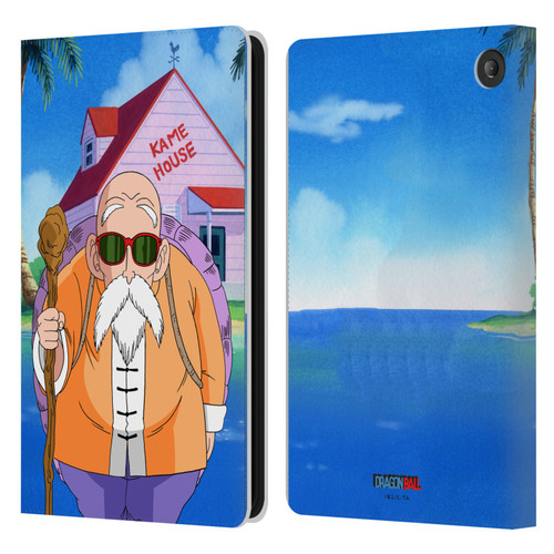 Dragon Ball Characters Master Roshi Leather Book Wallet Case Cover For Amazon Fire 7 2022