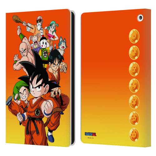 Dragon Ball Characters Group Leather Book Wallet Case Cover For Amazon Fire HD 8/Fire HD 8 Plus 2020
