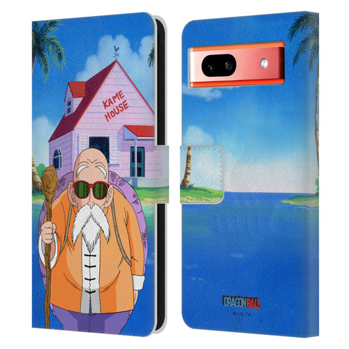 Dragon Ball Characters Master Roshi Leather Book Wallet Case Cover For Google Pixel 7a