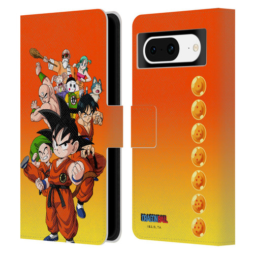 Dragon Ball Characters Group Leather Book Wallet Case Cover For Google Pixel 8