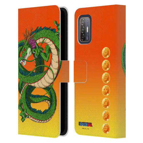 Dragon Ball Characters Shenron Leather Book Wallet Case Cover For HTC Desire 21 Pro 5G