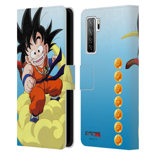 Dragon Ball Characters Goku Leather Book Wallet Case Cover For Huawei Nova 7 SE/P40 Lite 5G