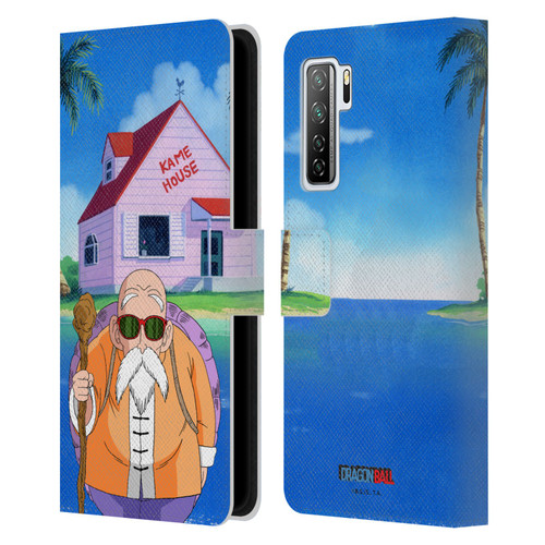 Dragon Ball Characters Master Roshi Leather Book Wallet Case Cover For Huawei Nova 7 SE/P40 Lite 5G