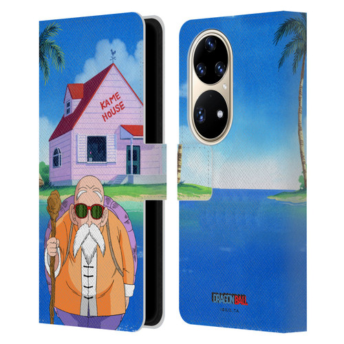 Dragon Ball Characters Master Roshi Leather Book Wallet Case Cover For Huawei P50 Pro