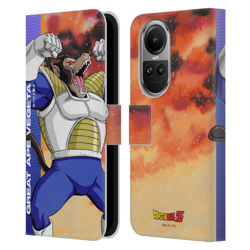 Dragon Ball Z Saiyan Arc Characters Great Ape Vegeta Leather Book Wallet Case Cover For OPPO Reno10 5G / Reno10 Pro 5G