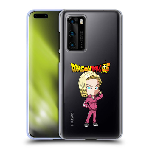 Dragon Ball Super Characters Android 18 Soft Gel Case for Huawei P40 5G