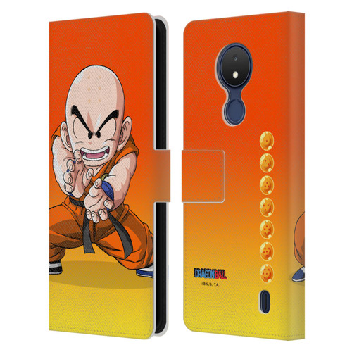 Dragon Ball Characters Krillin Leather Book Wallet Case Cover For Nokia C21