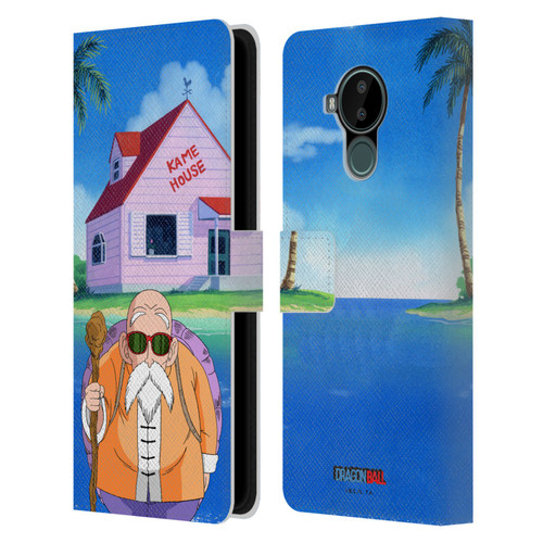 Dragon Ball Characters Master Roshi Leather Book Wallet Case Cover For Nokia C30