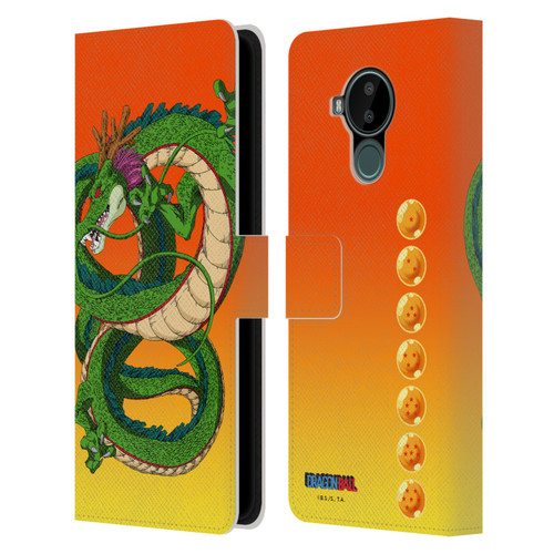 Dragon Ball Characters Shenron Leather Book Wallet Case Cover For Nokia C30