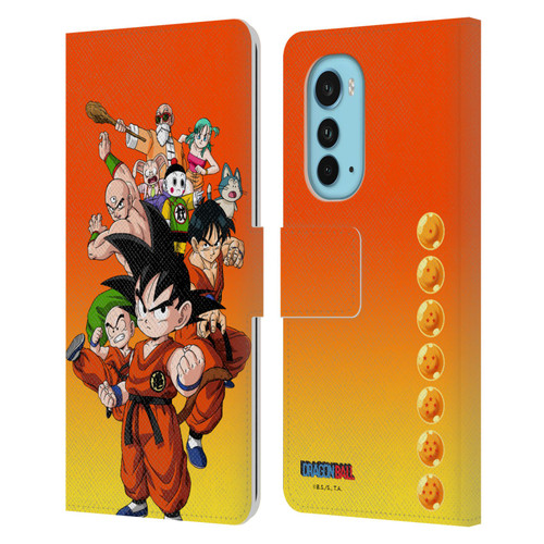 Dragon Ball Characters Group Leather Book Wallet Case Cover For Motorola Edge (2022)