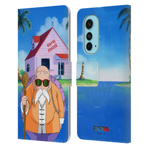 Dragon Ball Characters Master Roshi Leather Book Wallet Case Cover For Motorola Edge (2022)