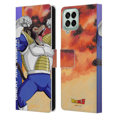 Dragon Ball Z Saiyan Arc Characters Great Ape Vegeta Leather Book Wallet Case Cover For Samsung Galaxy M53 (2022)
