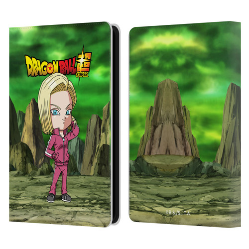 Dragon Ball Super Characters Android 18 Leather Book Wallet Case Cover For Amazon Kindle Paperwhite 5 (2021)